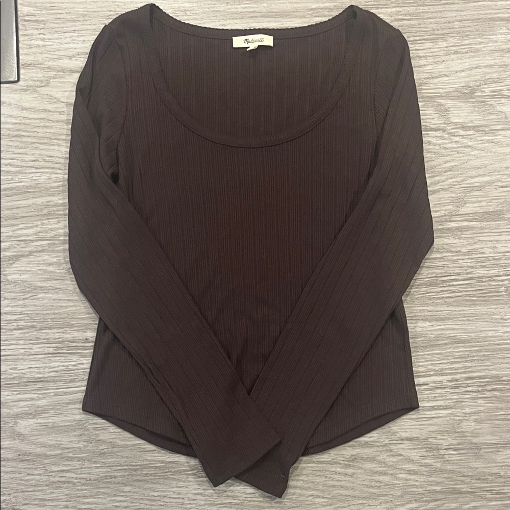 Madewell Scoopneck Ribbed Top in Like New Condition